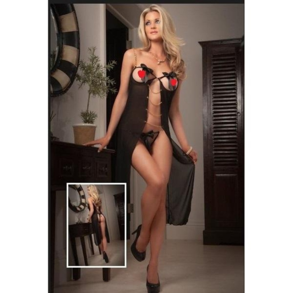 💕Women's Sexy Cupless and Crotchless  Babydoll👙